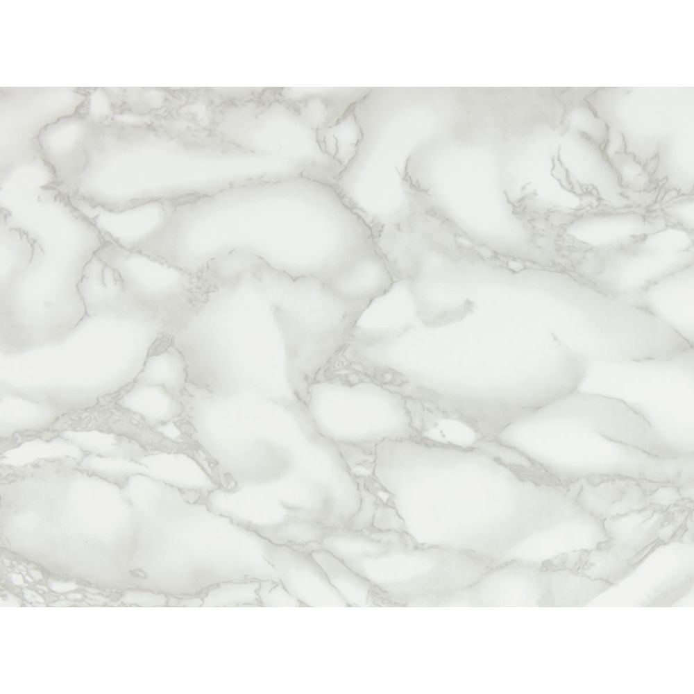 Fablon by Brewster FAB10099 Marble White Adhesive Film