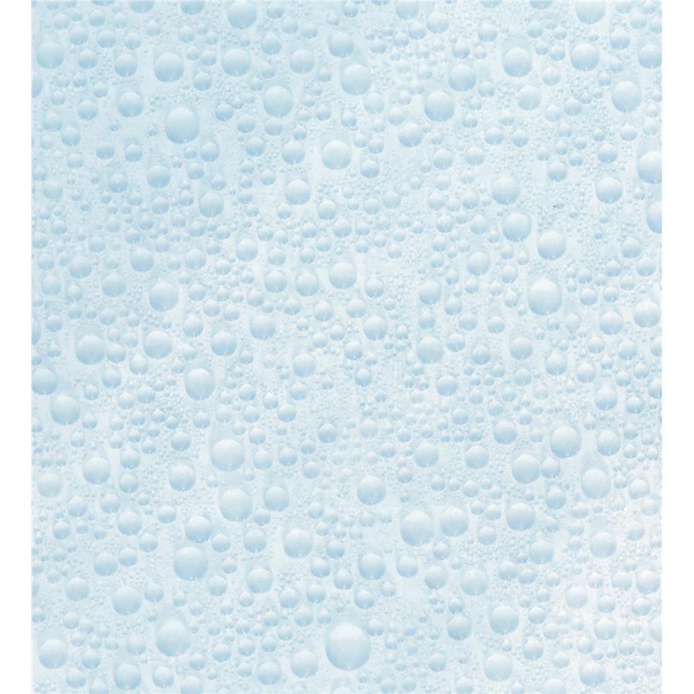 Fablon by Brewster FAB10481 Waterdrop Blue Self Adhesive Window Film