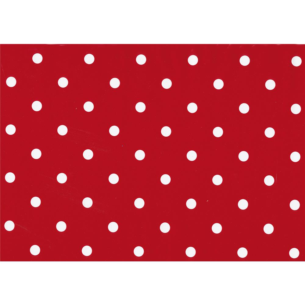 Fablon by Brewster FAB12594 Polka Dot Red Adhesive Film