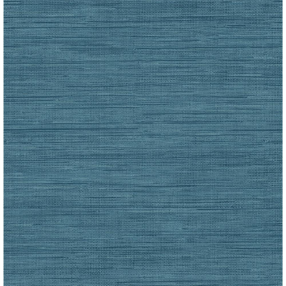 Brewster FD23286 Sea Grass Blue Non-Woven Faux Grasscloth Wallpaper