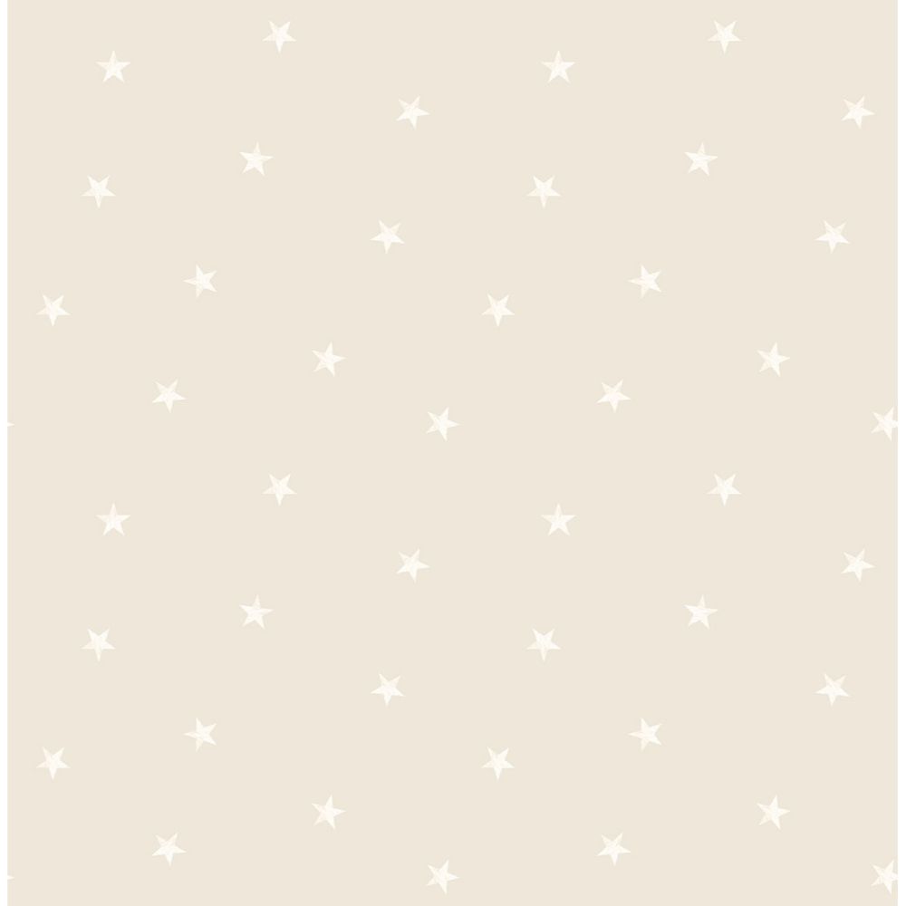 Fine Décor by Brewster FD41279 Luke Cream Stars Wallpaper