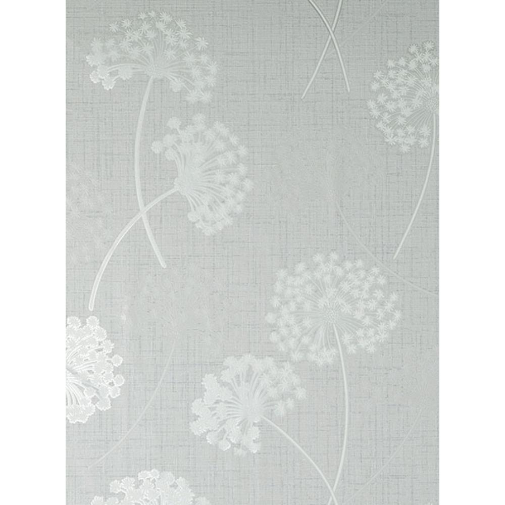 Fine Decor by Brewster FD43284 Grace Grey Floral Wallpaper