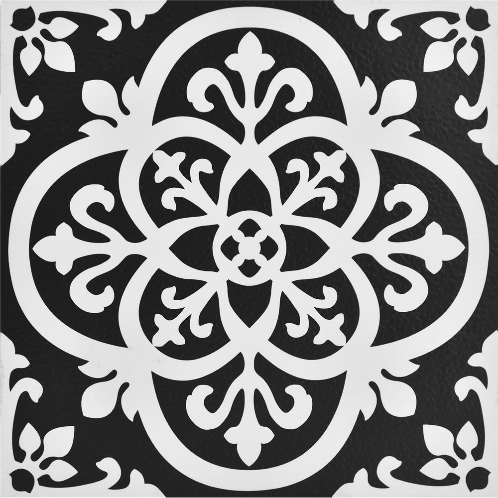 FloorPops by Brewster FP2475 Gothic Peel & Stick Floor Tiles