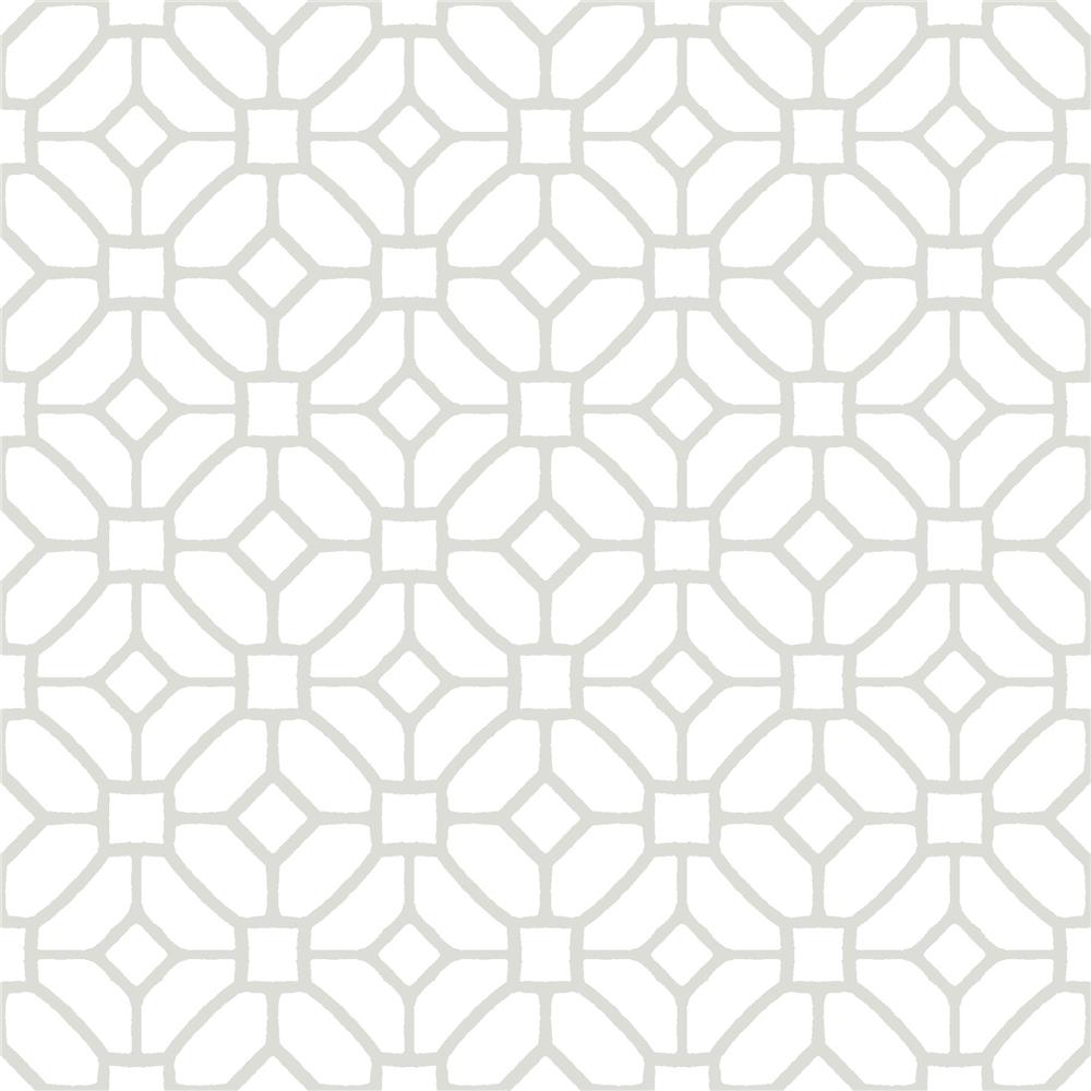 FloorPops by Brewster FP2946 Lattice Peel & Stick Floor Tiles 