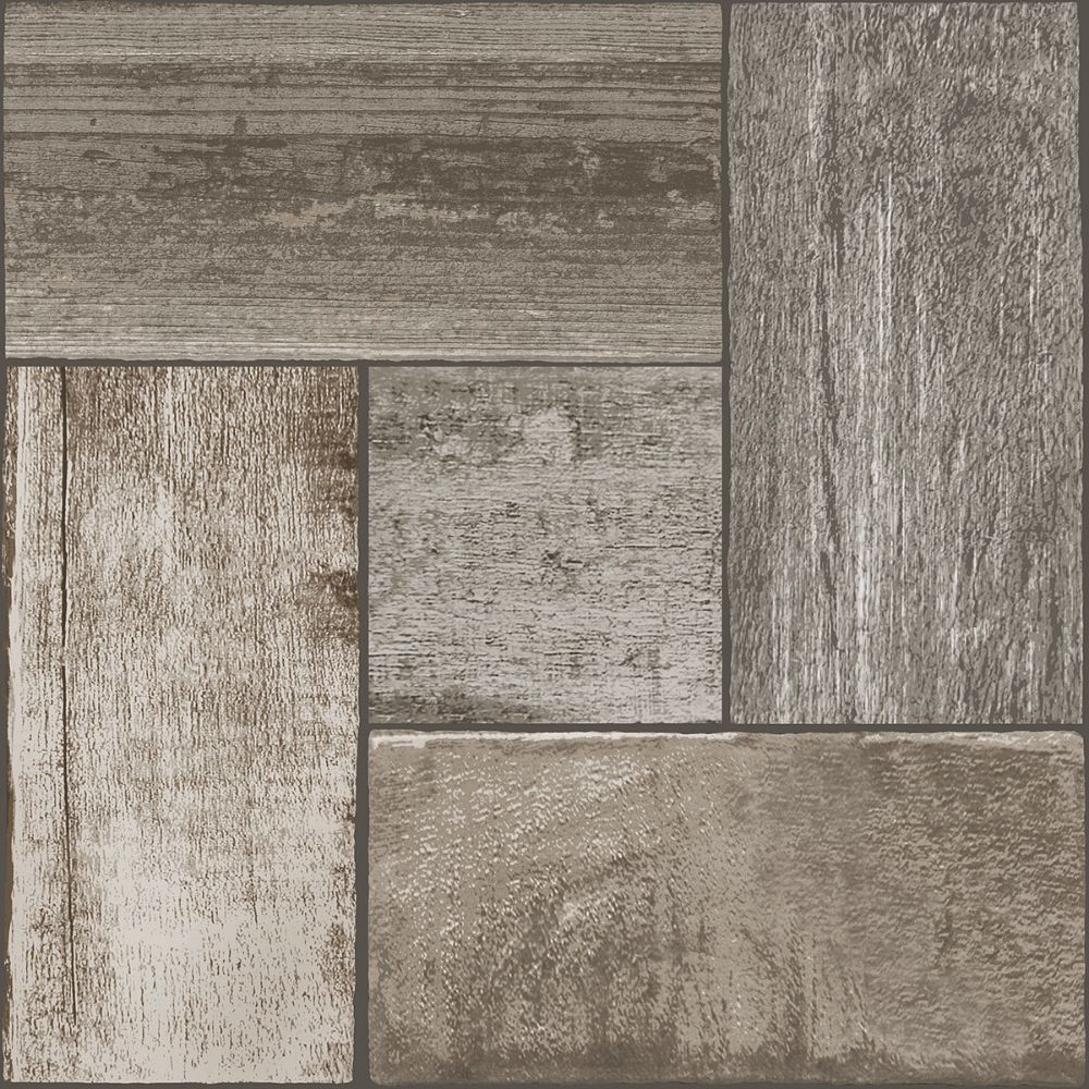 FloorPops by Brewster FP3291 Northwoods Peel & Stick Floor Tiles