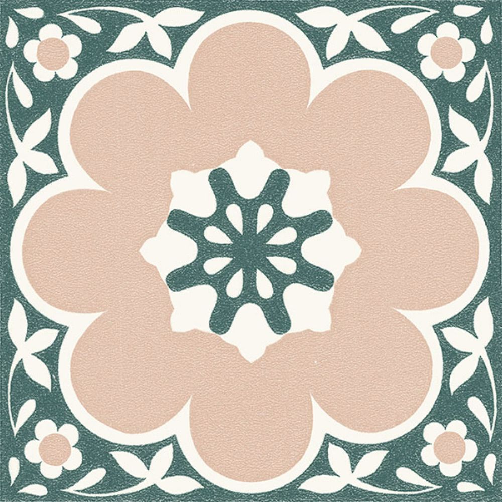 FloorPops by Brewster FP4663 Pink Daphne Peel & Stick Floor Tiles