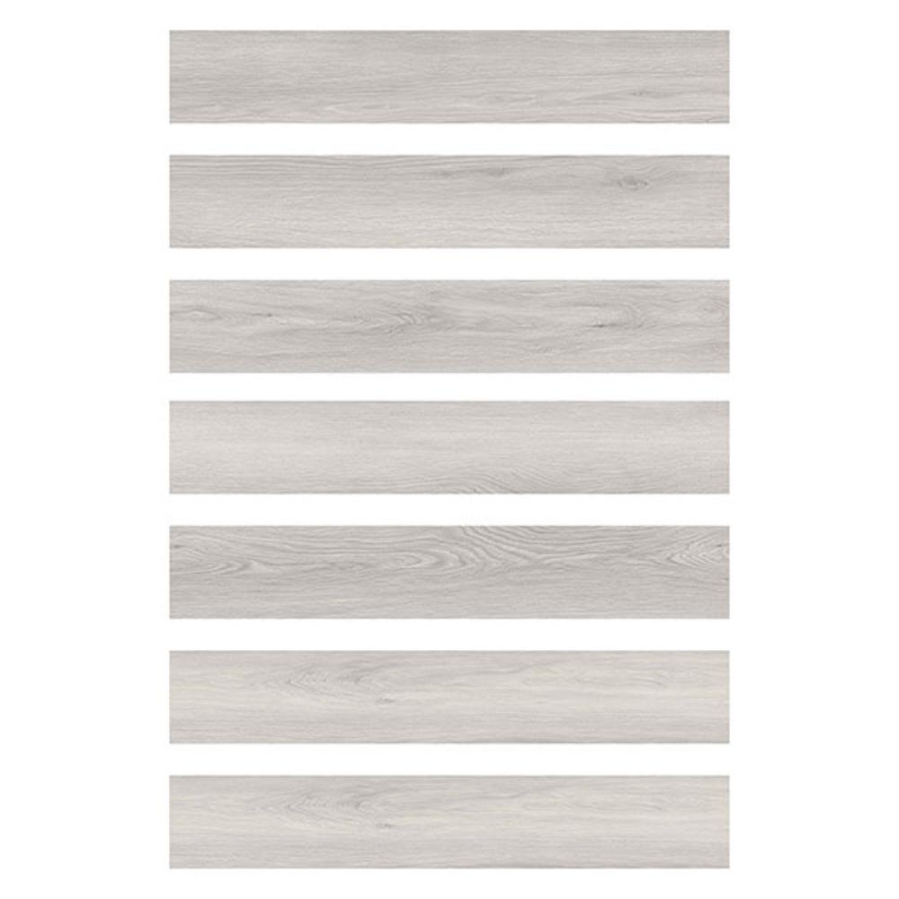 FloorPops by Brewster FPW6159 Light Grey Peel & Stick Wood Floor Planks