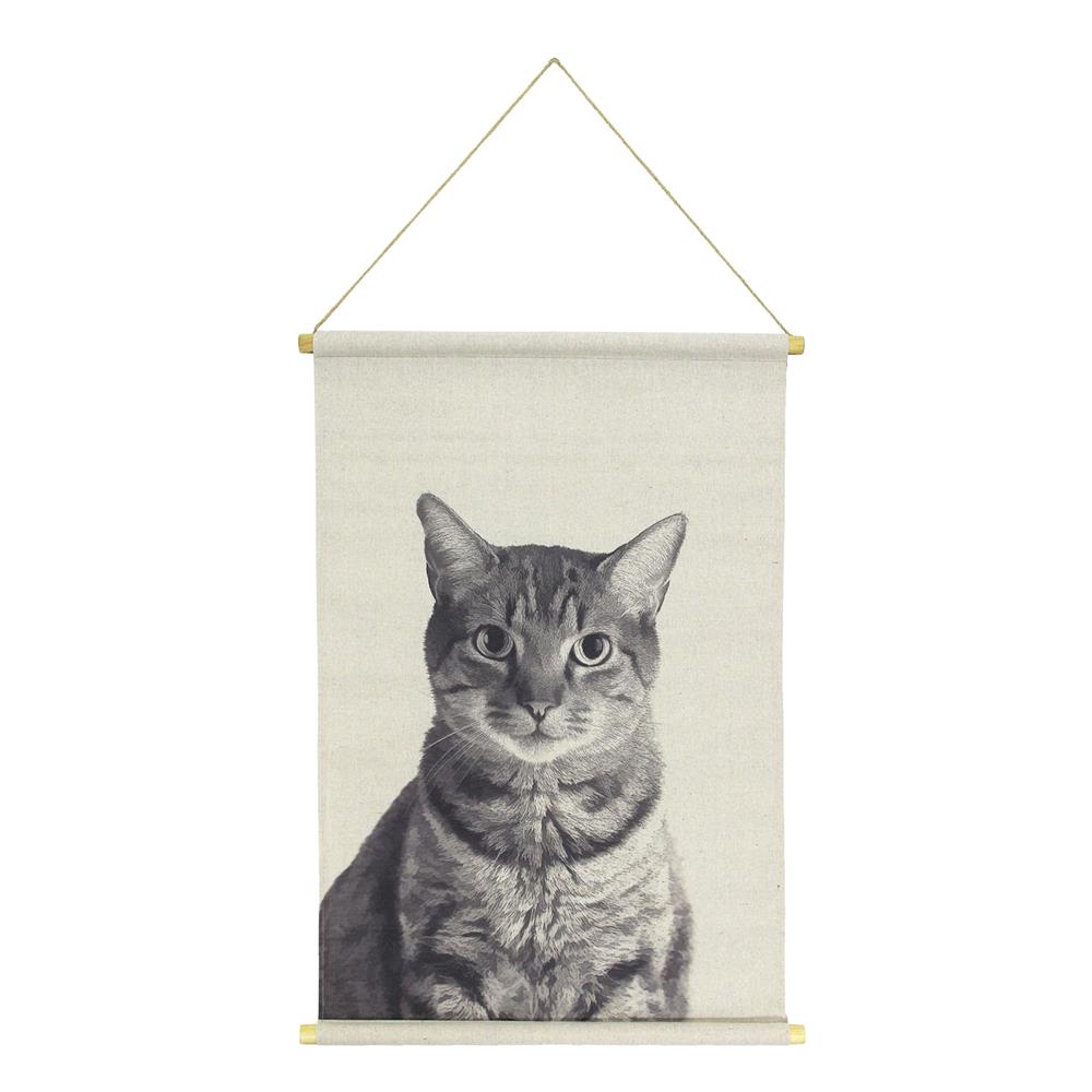 FWA993318 - Habitat by Brewster FWA993318 Cat Hanging Linen Tapestry ...