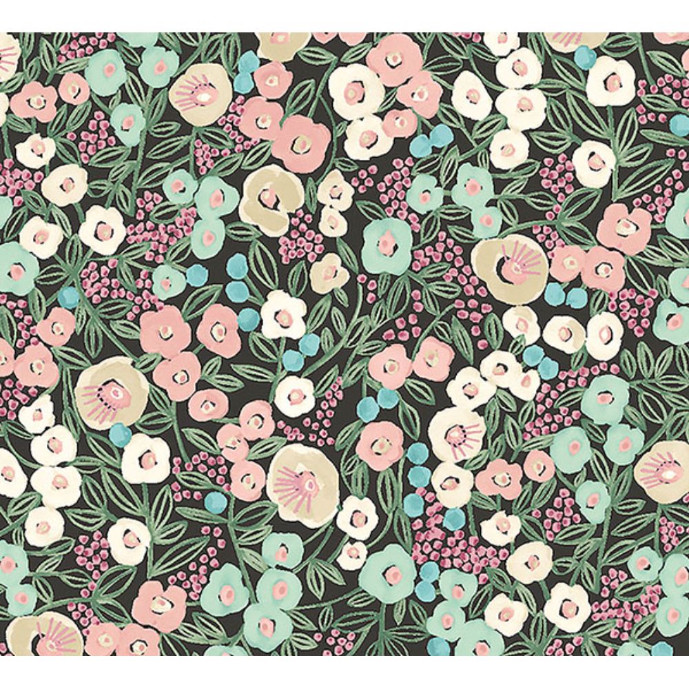 ohpopsi by Brewster GHS50110W Flora Ditsy Pink Garden Wallpaper
