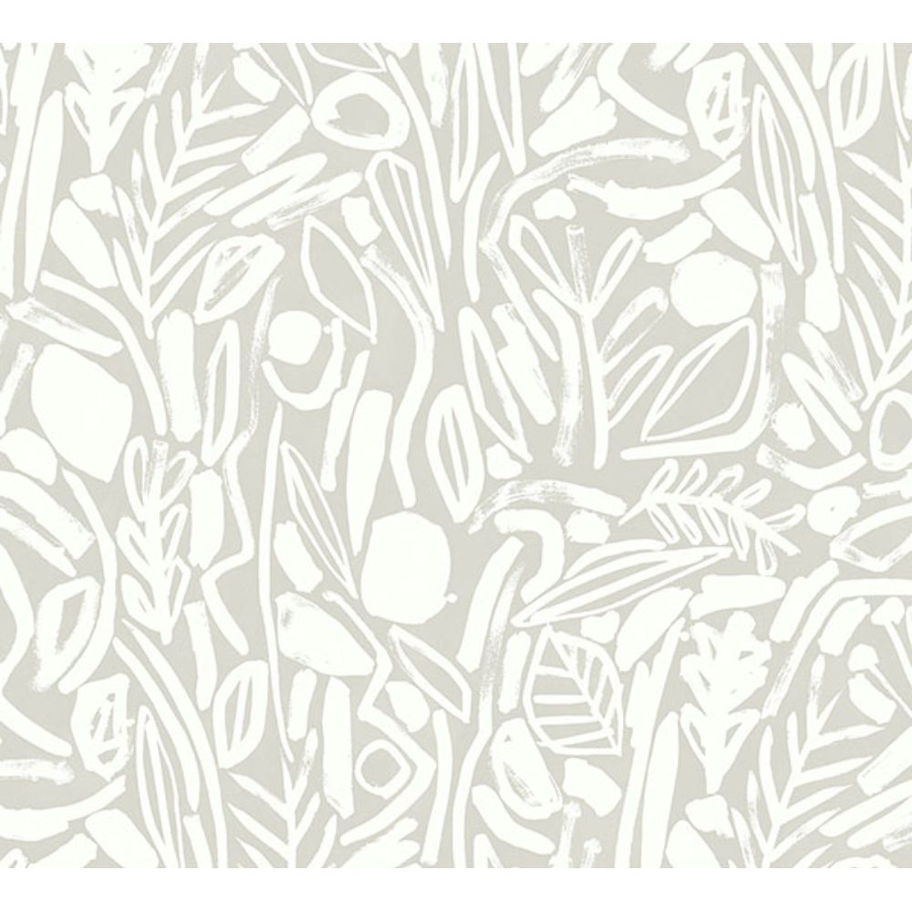 ohpopsi by Brewster GHS50142W Verdure Stone Painted Botanical Wallpaper
