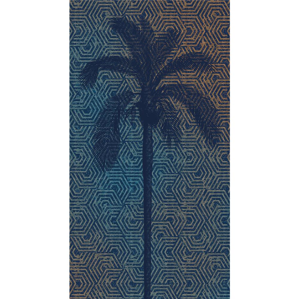 Komar by Brewster HX3-012 Palm Tree Silhouette Wall Mural