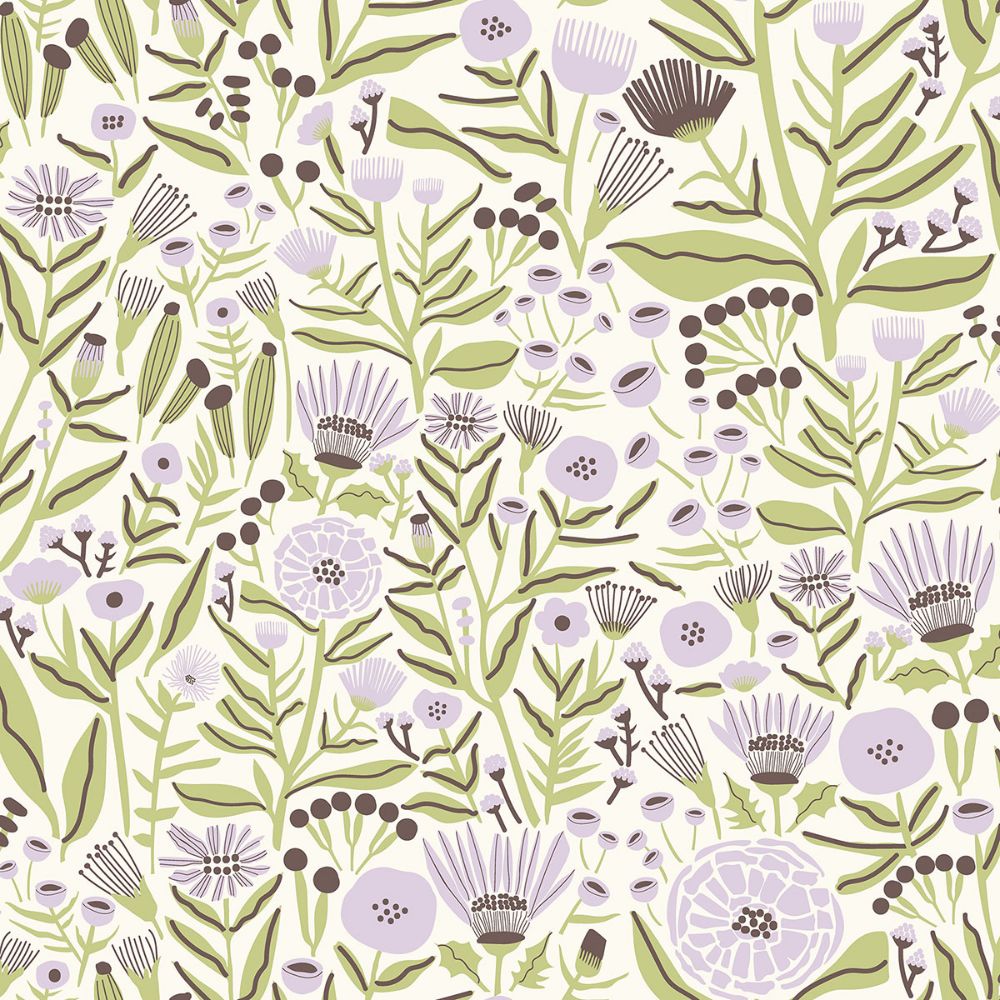 Leah Duncan by Brewster LDS4588 Lilac Marigold Forest Peel & Stick Wallpaper