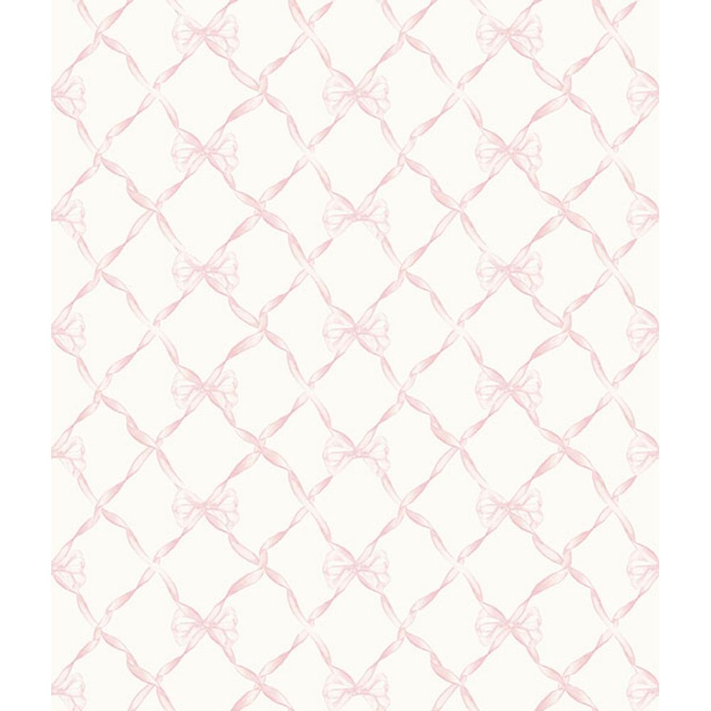 LoveShackFancy by Brewster LFS5012 Baby Bow Pink Jam Peel & Stick Wallpaper