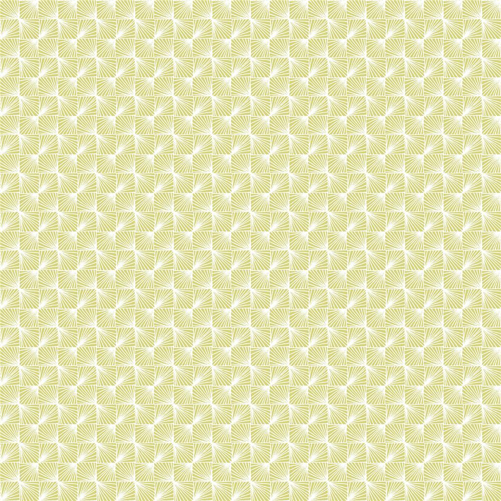Coloroll by Brewster M1320 CWV Stockholm Lime Geometric Wallpaper