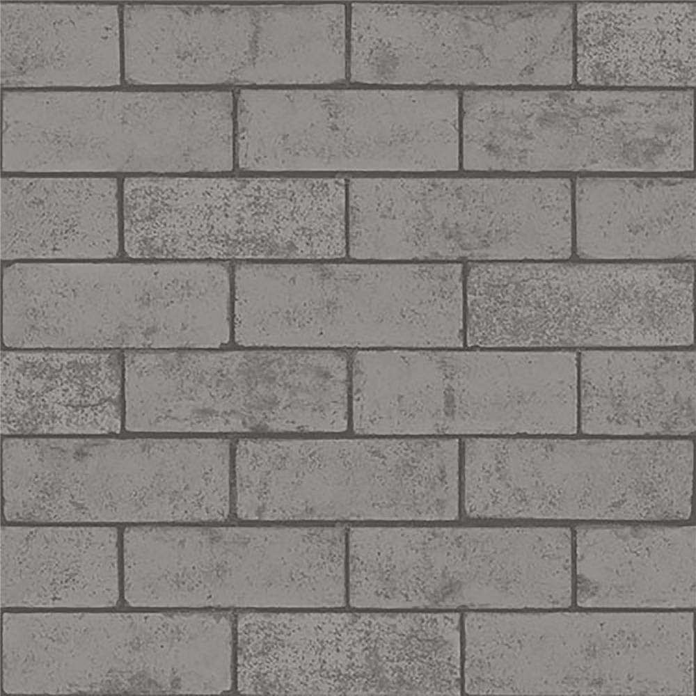 Crown by Brewster M1371 CWV Kirsten Dove Industrial Brick Wallpaper