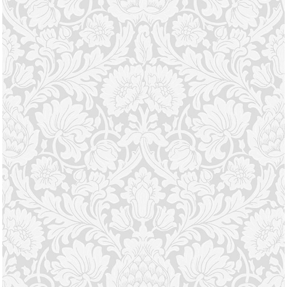 Brewster M1683 Bamburg Grey Floral Wallpaper