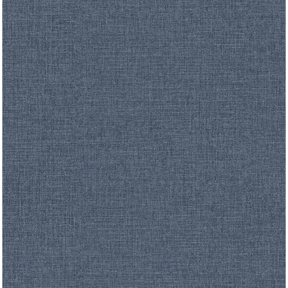 Brewster M1701 Glen Dark Blue Linen Wallpaper