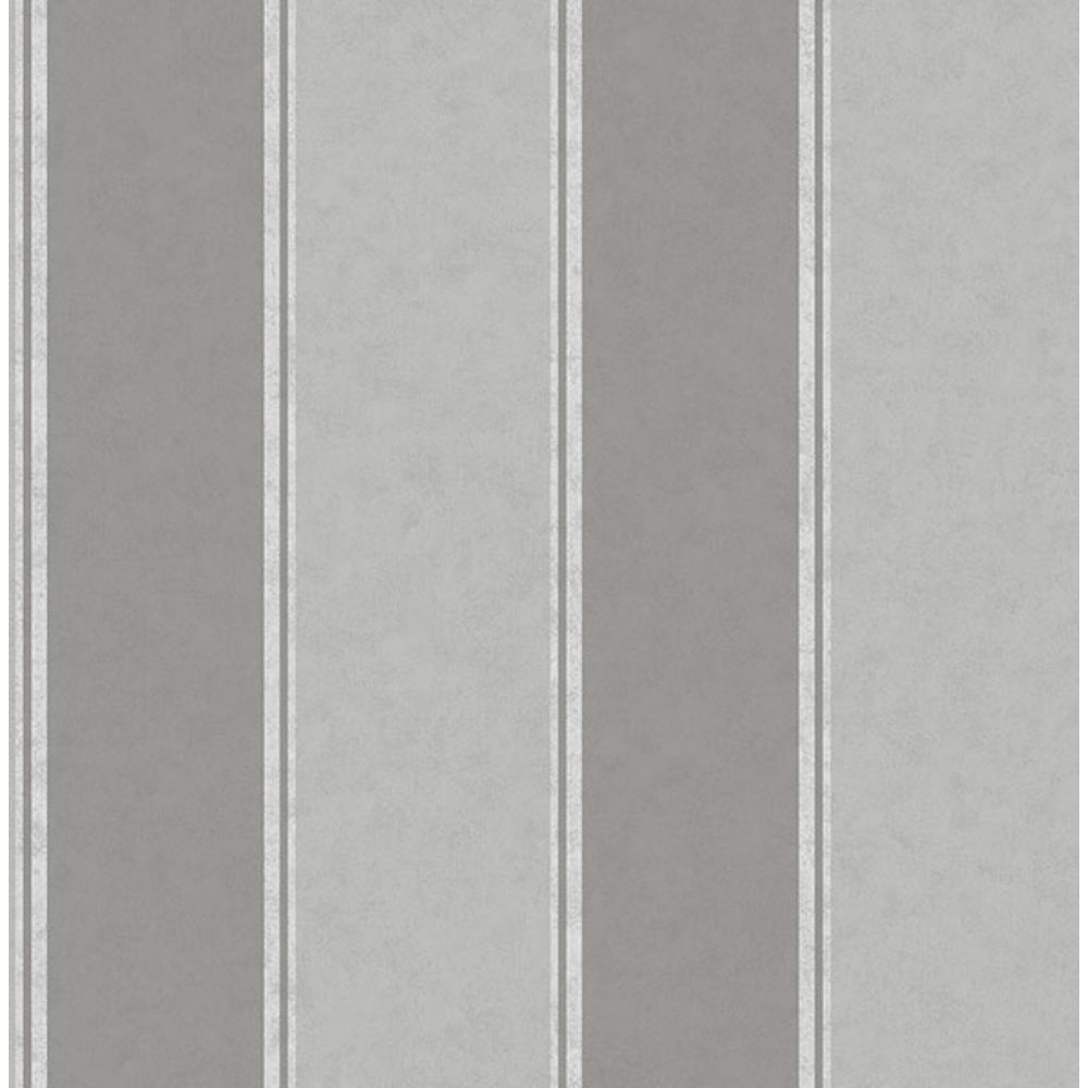 Brewster M1709 Rydia Grey Stripe Wallpaper