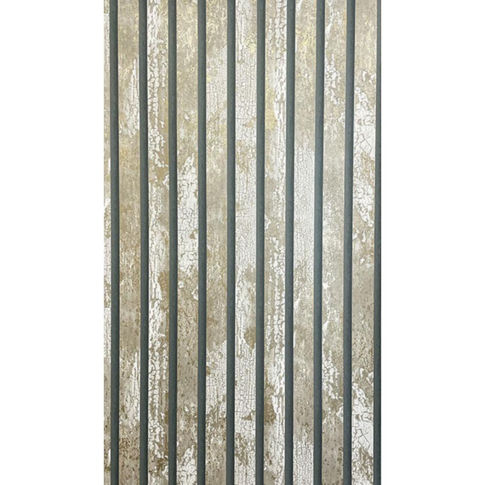 Fine Decor by Brewster M1752 Oxidize Neutral Vertical Slats Wallpaper