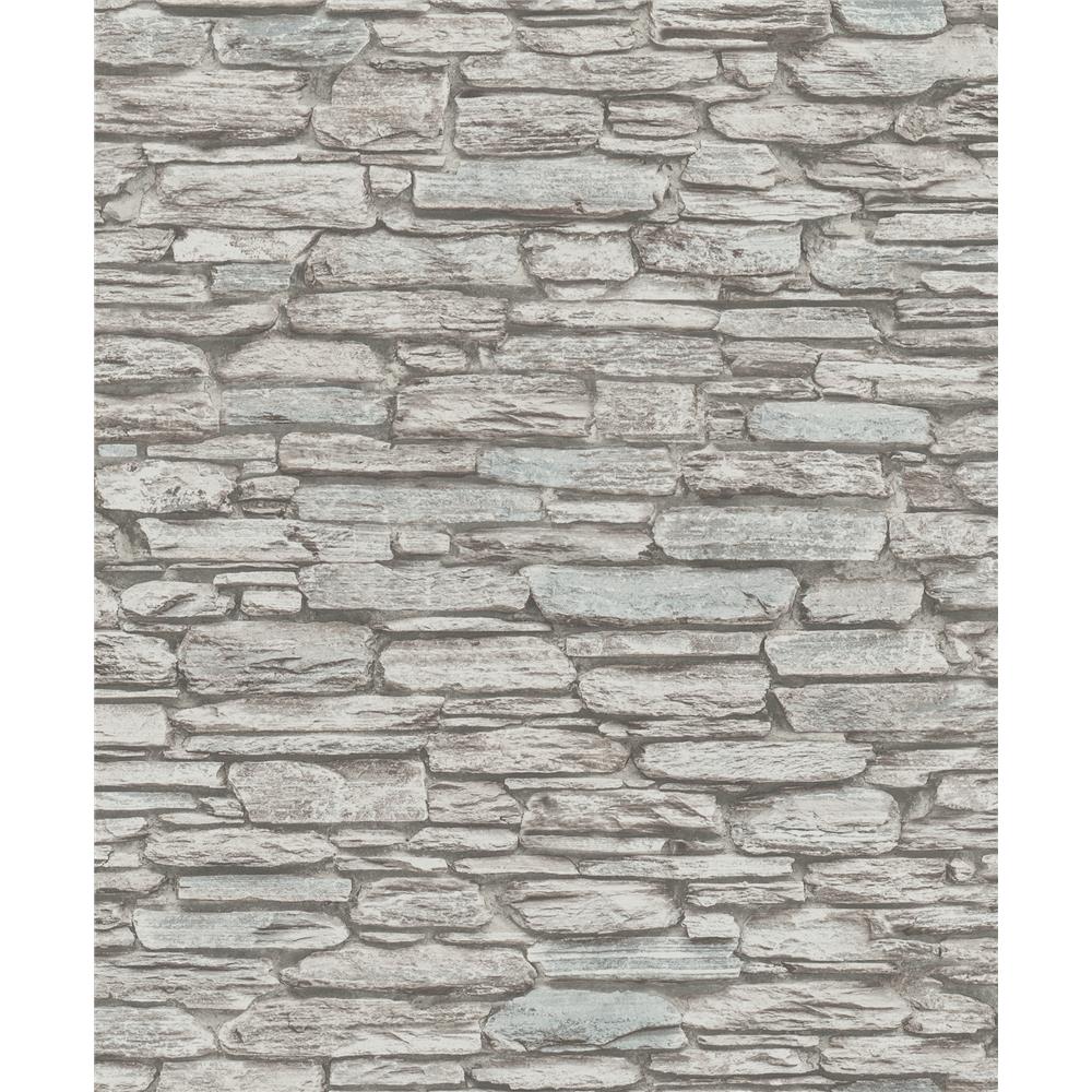 Marburg by Brewster MG81904 Kamen Brown Stone Wallpaper