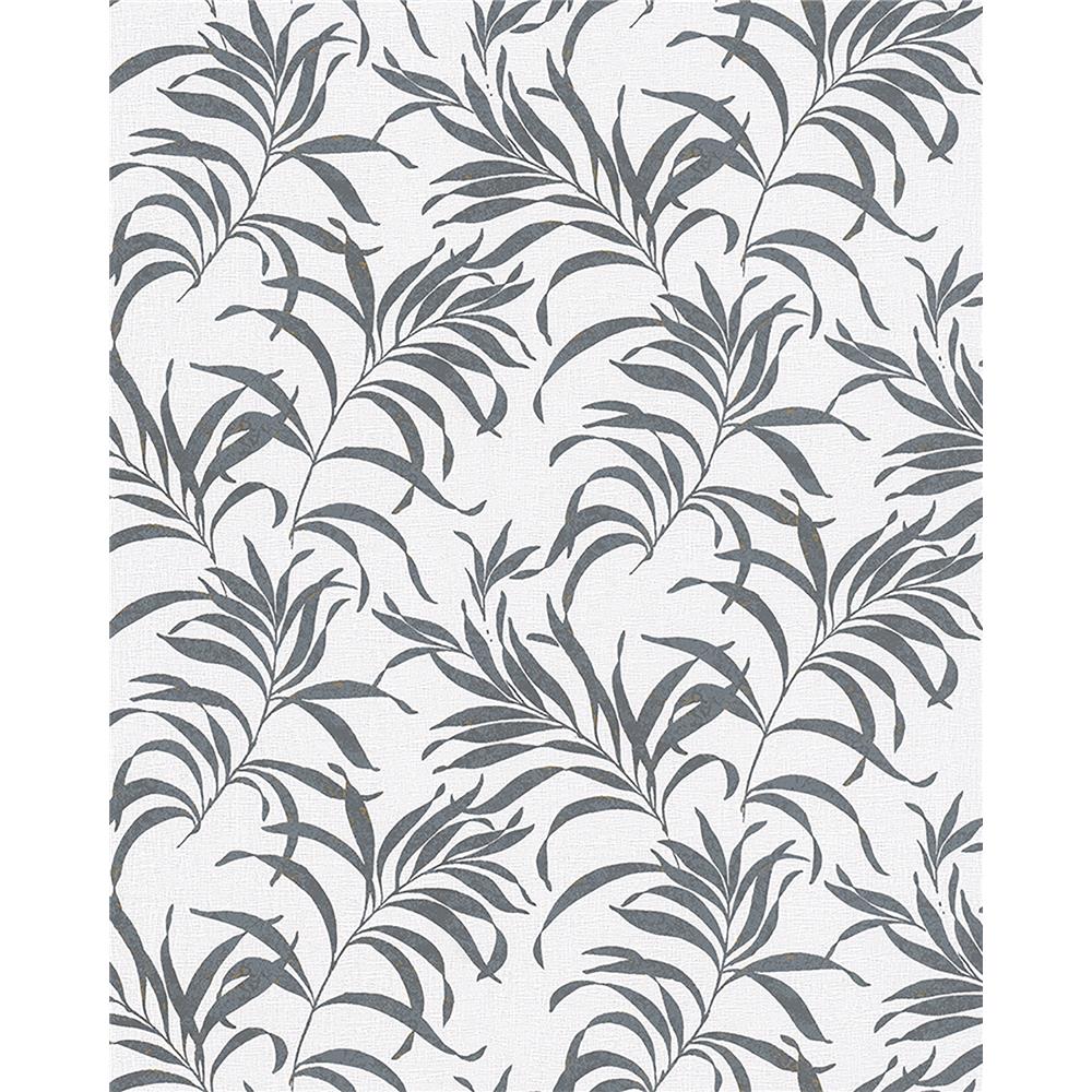 Marburg by Brewster MG81937 Valentina Grey Leaf Wallpaper