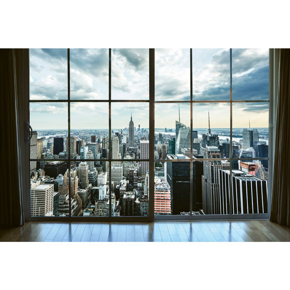 Dimex by Brewster MS-5-0009 Manhattan Window View Wall Mural