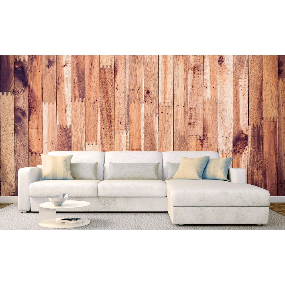 Dimex By Brewster MS-5-0163 Timber Wall Wall Mural in Browns