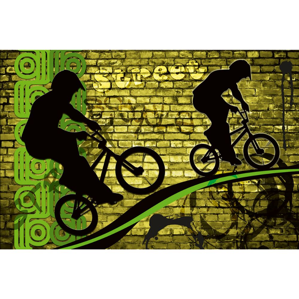 Dimex by Brewster MS-5-0328 Bicycle Green Wall Mural
