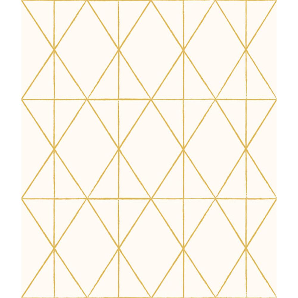 My Style by Brewster MS6138 Lennon Gold Geo Peel & Stick Wallpaper