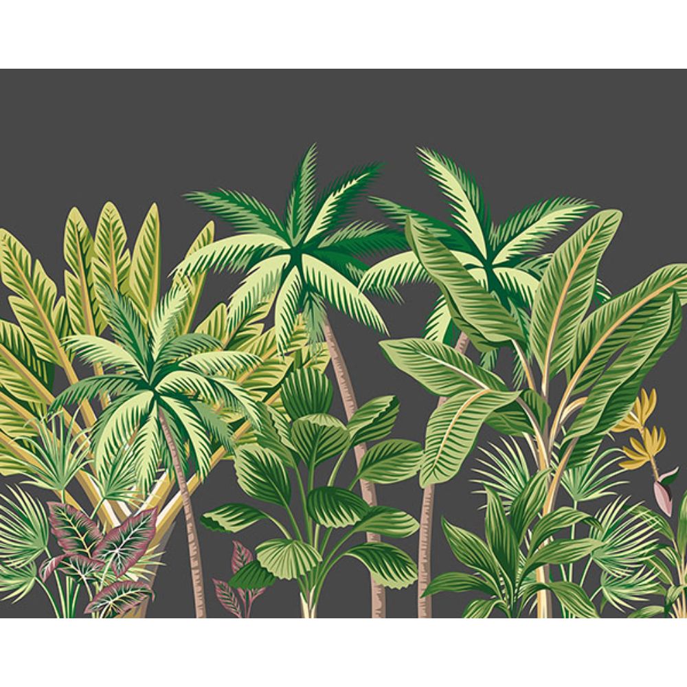 Origin by Brewster MUR202M Verdant Tropical Palm Trees Wall Mural