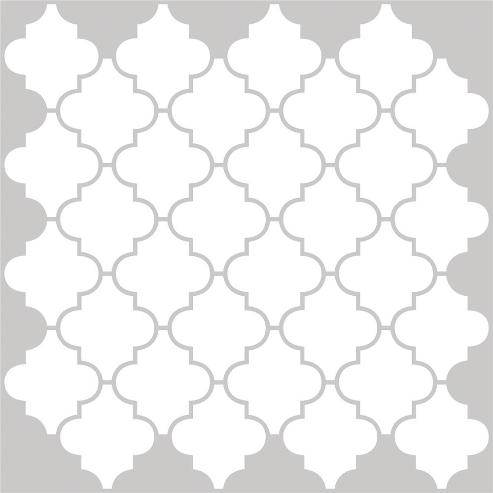 InHome by Brewster NH2360 Quatrefoil Peel & Stick Backsplash Tiles