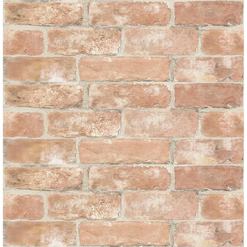 InHome by Brewster NH3056 Old Town Brick Peel & Stick Wallpaper