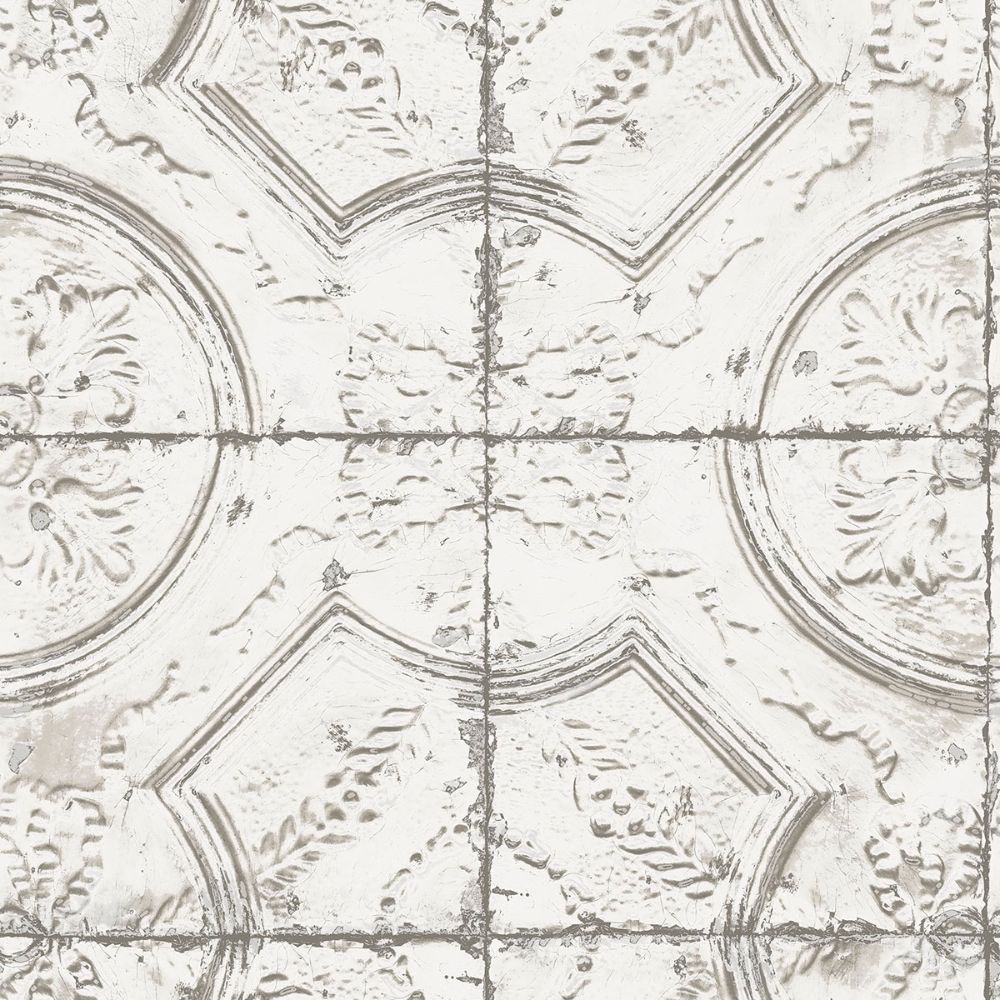 InHome By Brewster NHS3711 Newport Tin Tile Peel & Stick Wallpaper