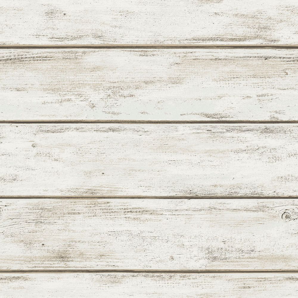 InHome by Brewster NHS3760 White Washed Plank Peel & Stick Wallpaper