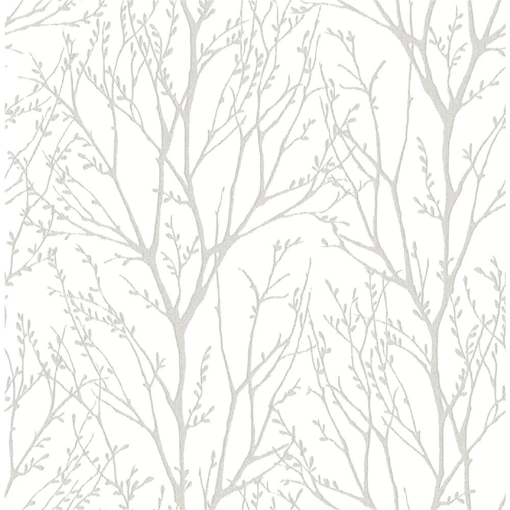 NuWallpaper by Brewster NU2394 Treetops Peel & Stick Wallpaper