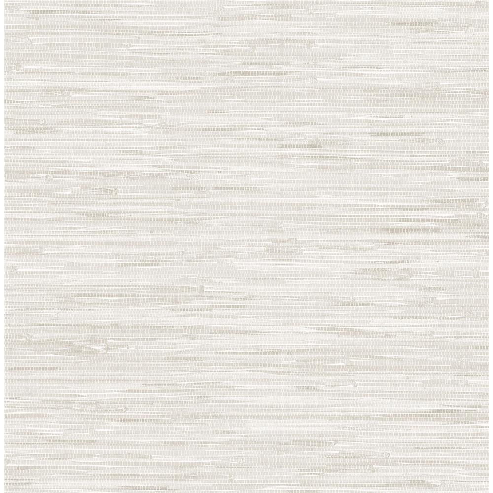 NuWallpaper by Brewster NU2875 Cream Grassweave Peel & Stick Wallpaper