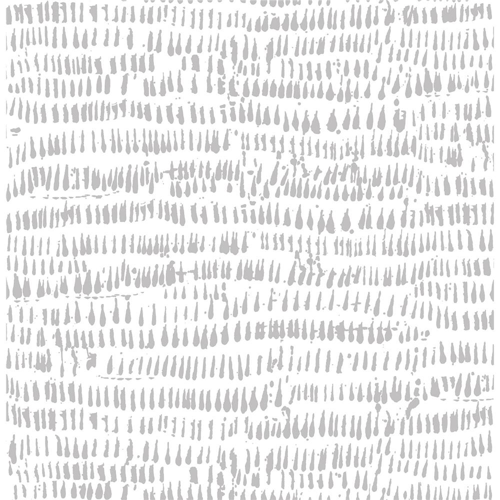 NuWallpaper by Brewster NU3387 Kylver Grey Peel & Stick Wallpaper