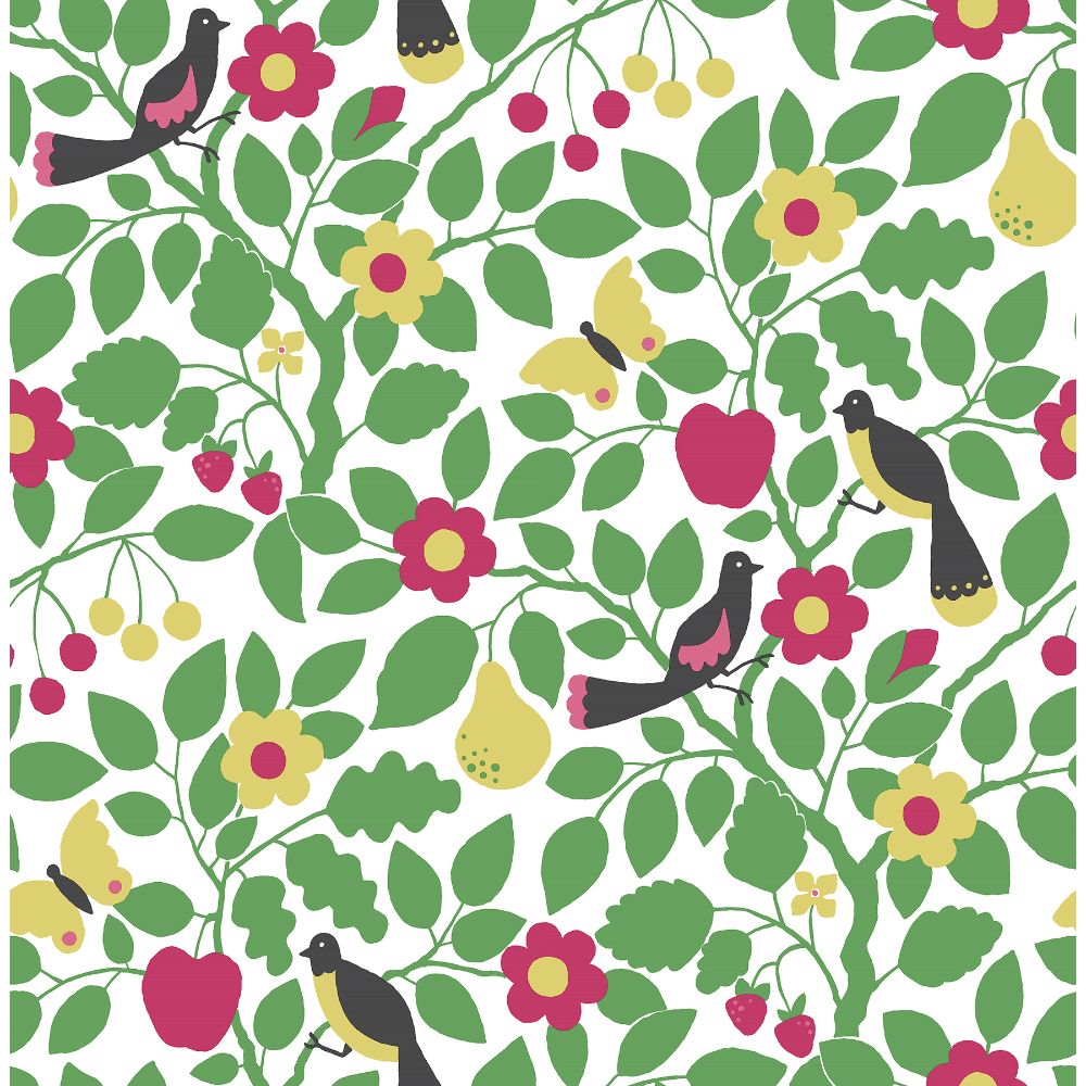 NuWallpaper By Brewster NUS3921 Green Paradisus Peel & Stick Wallpaper