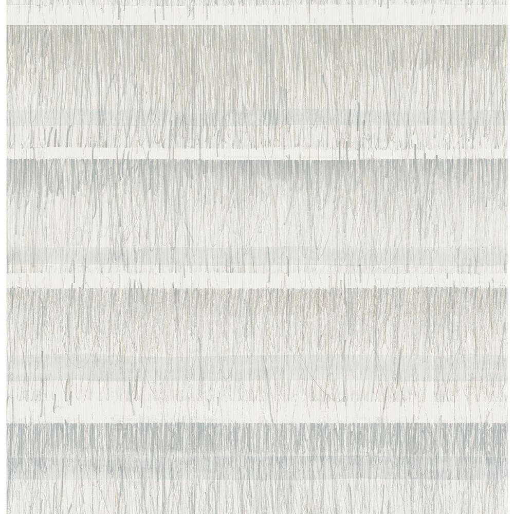 NuWallpaper by Brewster NUS3953 Grey Dhurrie Peel & Stick String Wallpaper