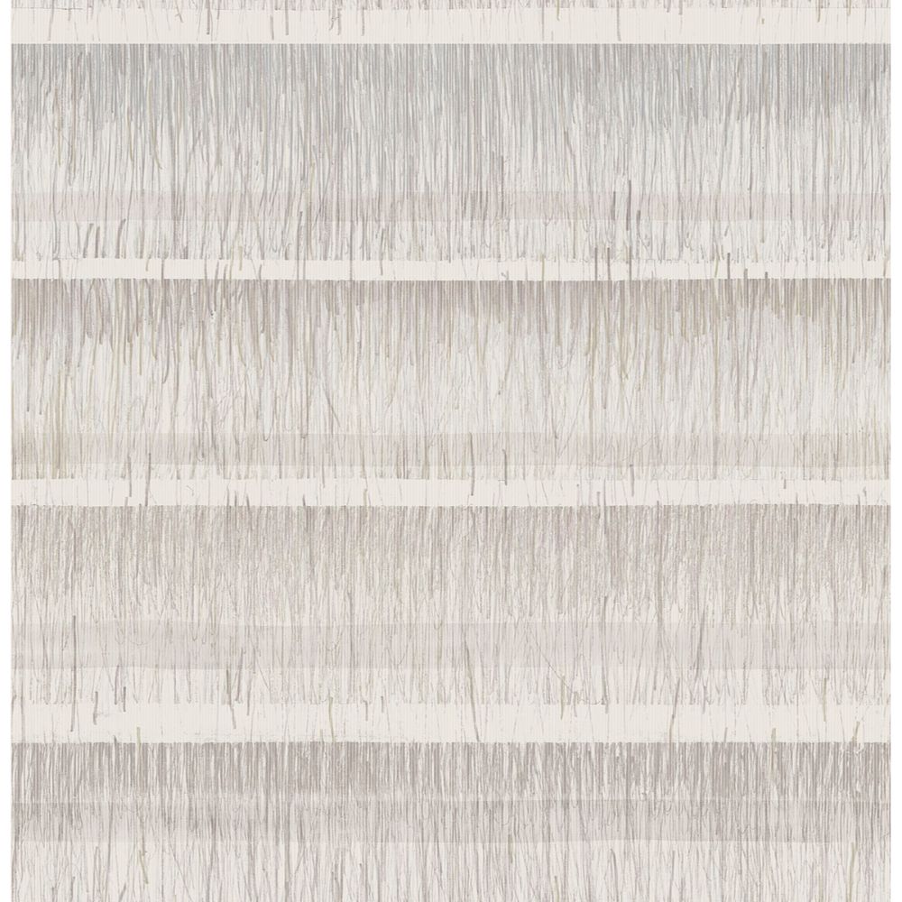 NuWallpaper by Brewster NUS3955 Taupe Dhurrie Peel & Stick String Wallpaper