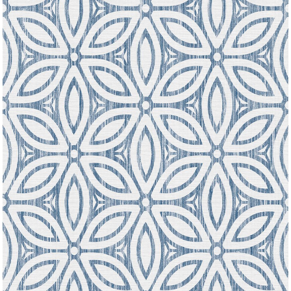 NuWallpaper by Brewster NUS3958 Blue Hepatica Petal Peel & Stick String Wallpaper