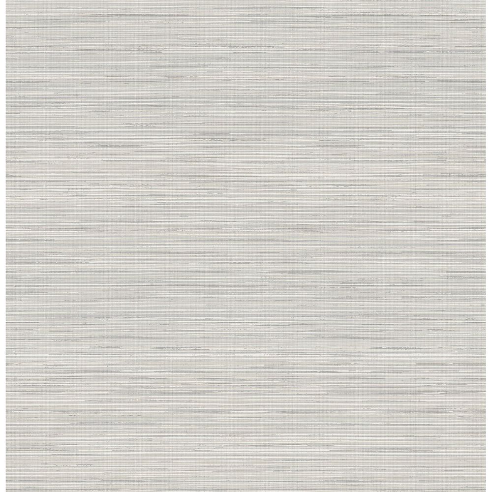 NuWallpaper by Brewster NUS3960 Grey Crossweave Peel & Stick String Wallpaper