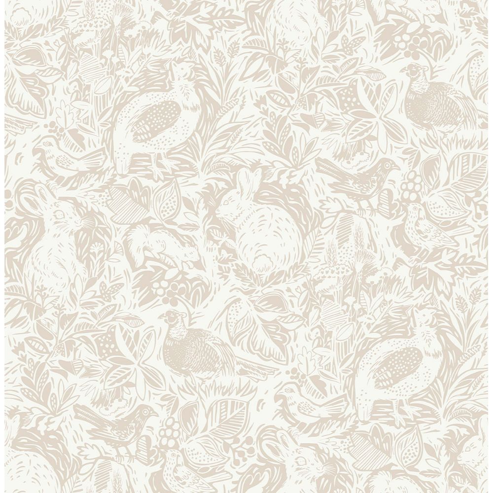 NuWallpaper by Brewster NUS4304 Cream Terrene Peel & Stick Wallpaper