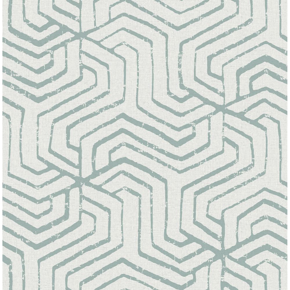 NuWallpaper by Brewster NUS4391 Sage Farrow Peel & Stick Wallpaper