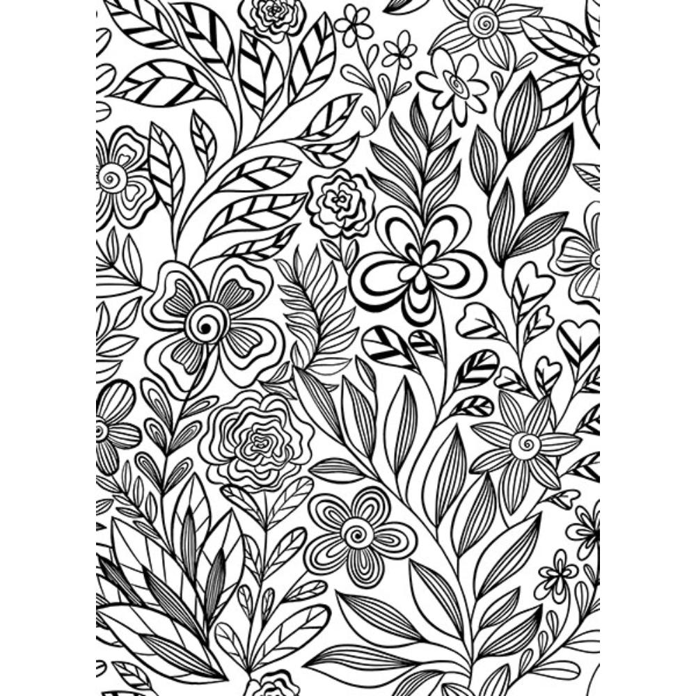 NuWallpaper by Brewster PP4709 Garden Simply Stated Florals Peel & Stick Wallpaper