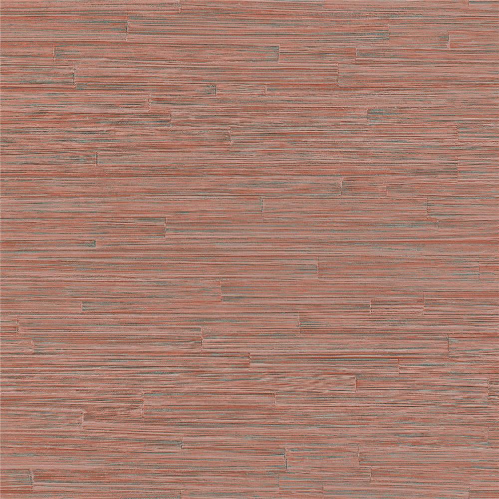 Rasch by Brewster RH550566 Sidewall Cerise Red Ribbed Texture Wallpaper