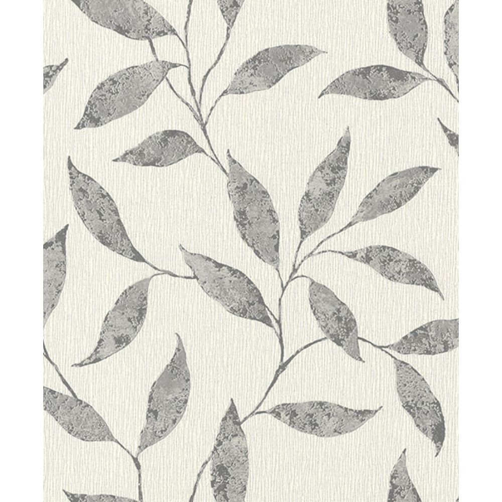 Rasch by Brewster RH651249 Amble Light Grey Vine Wallpaper