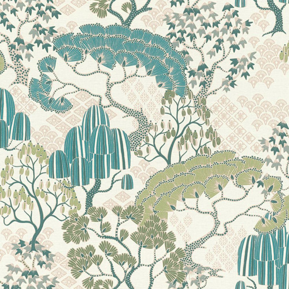 Rasch by Brewster RH691108 Chiaki Pastel Bonsai Dreams Wallpaper