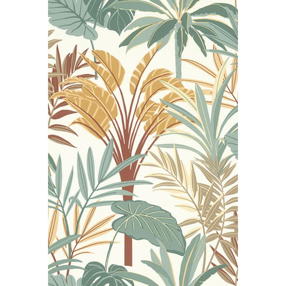 Rasch by Brewster RH691610 Rudyard Apricot Tropical Flora Wallpaper