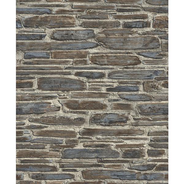 Rasch by Brewster RH863420 Cassandre Grey Stone Wallpaper